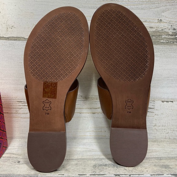 NEW Tory Burch Patos Disk Brown Sandals - Picture 8 of 8